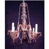 Image 1 : Hand Blown PINK Crystal Chandelier #1265624