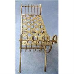 Art-Deco Gilded Double Bench #1265728