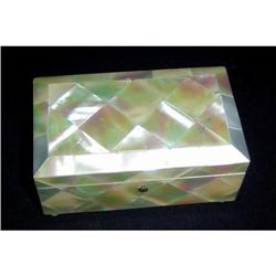 Antique Mother-of-Pearl  Footed Box #1265738