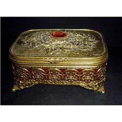 Continental Gilt Jewelry Box #1265849