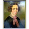 Image 1 : PAINTING OIL ON BOARD EARLY AMERICAN PORTRAIT #1265902