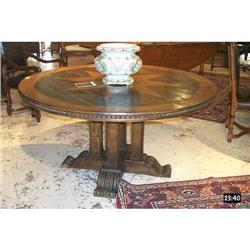 Reproduction Inlaid Walnut Dining Table #1265922