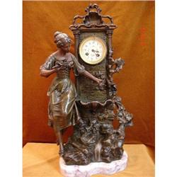 A French mantel clock with samak figure #1265927