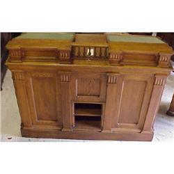 Beautiful large Oak Concierge Desk C. 1903 #1265943