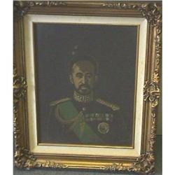 Hallie Selassie Portrait Oil on Board 1967 #1265944