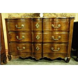 French late 18th c. arbalete walnut chest of #1291866