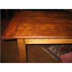 19th Century French Oak Farm Table #1291868
