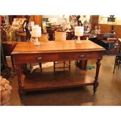 19th Century French Silk Merchant's Table #1291886