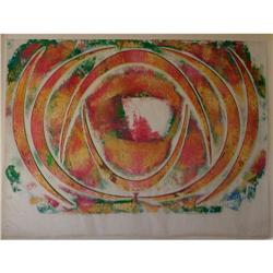 Spectacular Monoprint by Philip Taaffe #1291983