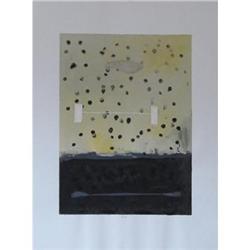 Jurgen Partenheimer Large Mixed Media on Paper.#1291984