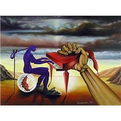 "Passions on a grand piano" - surreal oil #1291995