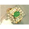 Image 1 : 2.00ct Tsavorite & Diamond 14k Y Gold Ring #1292103