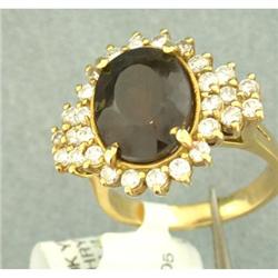 9.09ct  Alexandrite & Diamond 18k Y Gold Ring #1292104