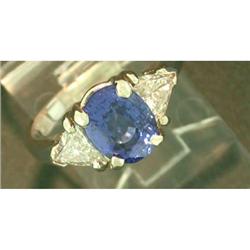2.58ct Tanzanite & Diamonds in 14k W Gold Ring #1292109