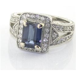 2.36ct Sapphire & Diamonds 14k Gold Ring #1292113