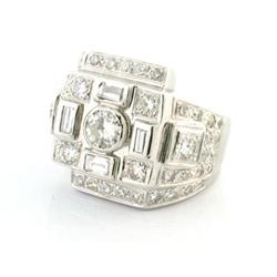 Vintage 0.75ct OEC Diamond  2.25tcw Dia 14k #1292129