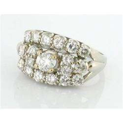 Vintage 2.20tcw Diamond Cocktail 14k Gold Ring #1292130