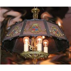 Mica Paneled Chandelier #1292137