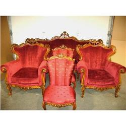 Exquisite 5pc French Parlor Sofa Set W/Detail #1292146