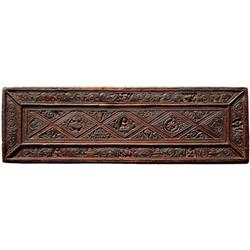 Tibetan Carved Wood and Polychrome Manuscript #1292173