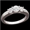 Image 1 : WhiteGold 3 Diamond Wedding Band 1 CARAT! #1292192