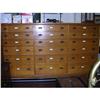 Image 1 : Vintage Oak File Cabinet 18 Drawers--University#1292193