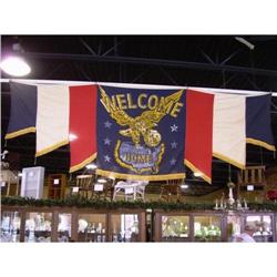 spanish american war Welcome Home Flag #1292195