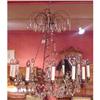 Image 1 : ANTIQUE CRYSTAL CHANDELIER 19THC #1292260