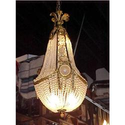 Antique Beaded Crystal Chandelier #1292261