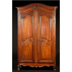 18th C. French Mahogany Armoire de Mariage #1292276