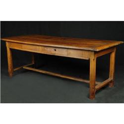19th C. French walnut farm table #1292282