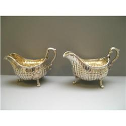 Sterling Silver Georgian Pair of Sauce Boats #1292321