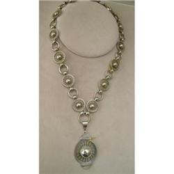 Victorian Double  Sterling Silver Necklace and #1292323