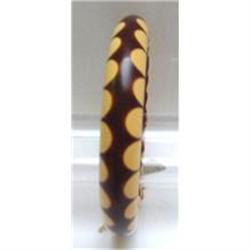 Bakelite Vintage Bangle- Injected Dots #1292350
