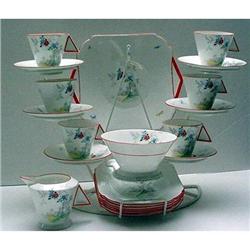 Shelley Mode Deco Tea Set #1292361