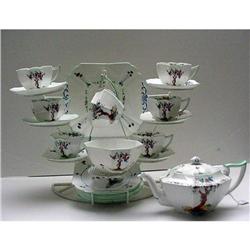 Shelley  Queen Anne  Crabtree Teaset #1292362