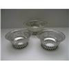 Image 1 : English Sterling Pierced Set 3 Serving Bowls #1292364