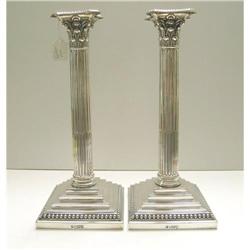 Sterling Silver Pair Corinthinan Pedestal #1292367