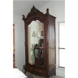 19th Century Rosewood Single Hand Carved #1292389