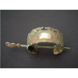 Shang period bronze and jade hair ornament #1292413