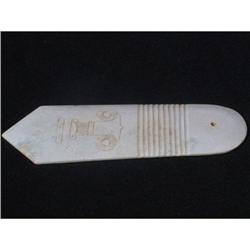 Neolithic greenish-white jade plaque, Gui, #1292439