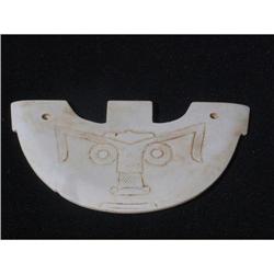 Neolithic greenish-white jade plaque,  Liang #1292440