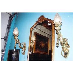 bronze wall lights a pair #1292453