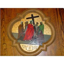 French Stations of cross, 14 paintings, c.1880 #1292463