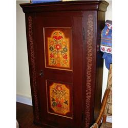 French antique Hand painted Armoire c. 1870 #1292476