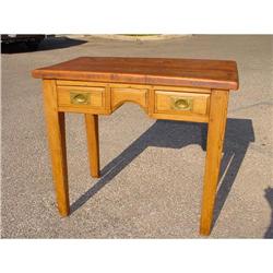 French desk table with 2 drawers, circa 1850  #1292479