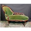 Image 1 : Antique Carved Walnut Victorian Recamier Chaise#1292495
