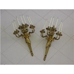 Gilt Bronze Figural Sconces SKU 5426 #1292514
