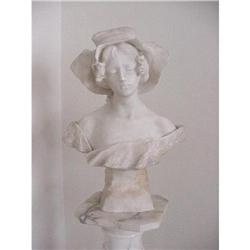 Antique Alabaster Bust  #1292529