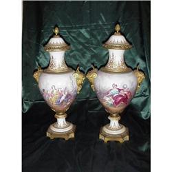 Sevres Porcelain Urns Sku1337 #1292545